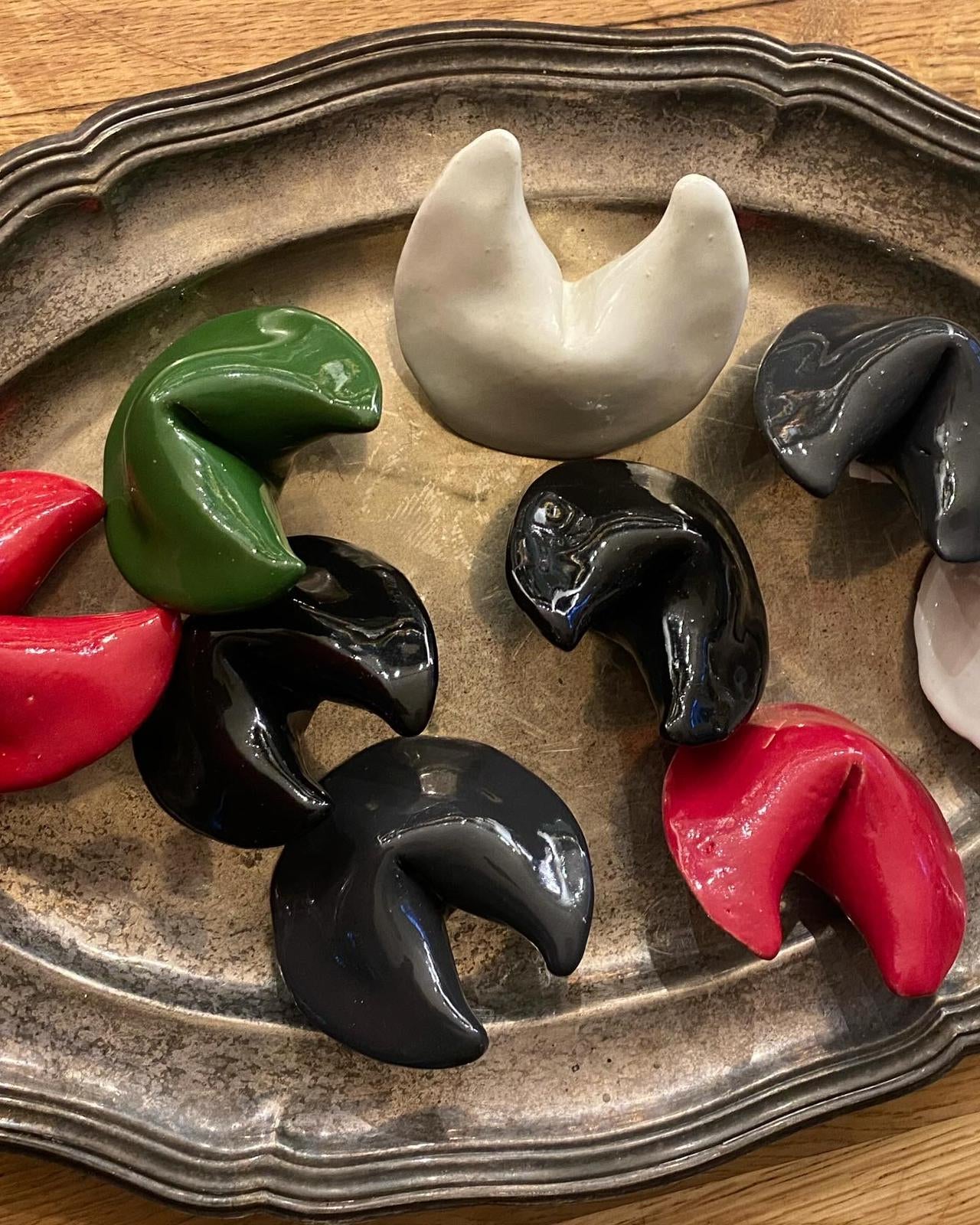 Ceramic Fortune Cookies