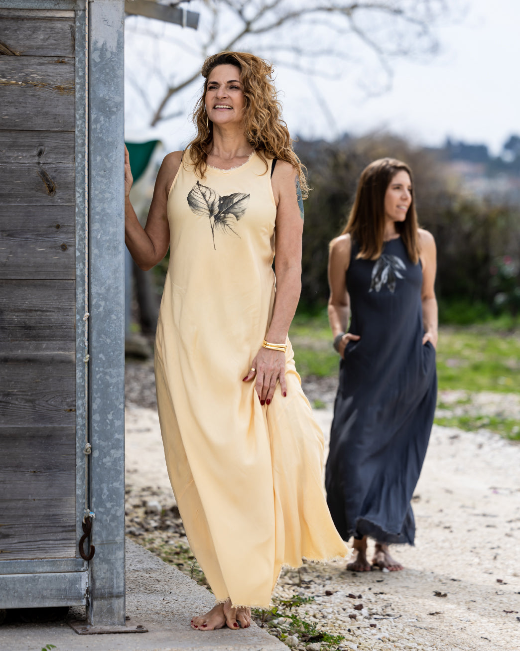 Nature-Inspired Maxi Dress