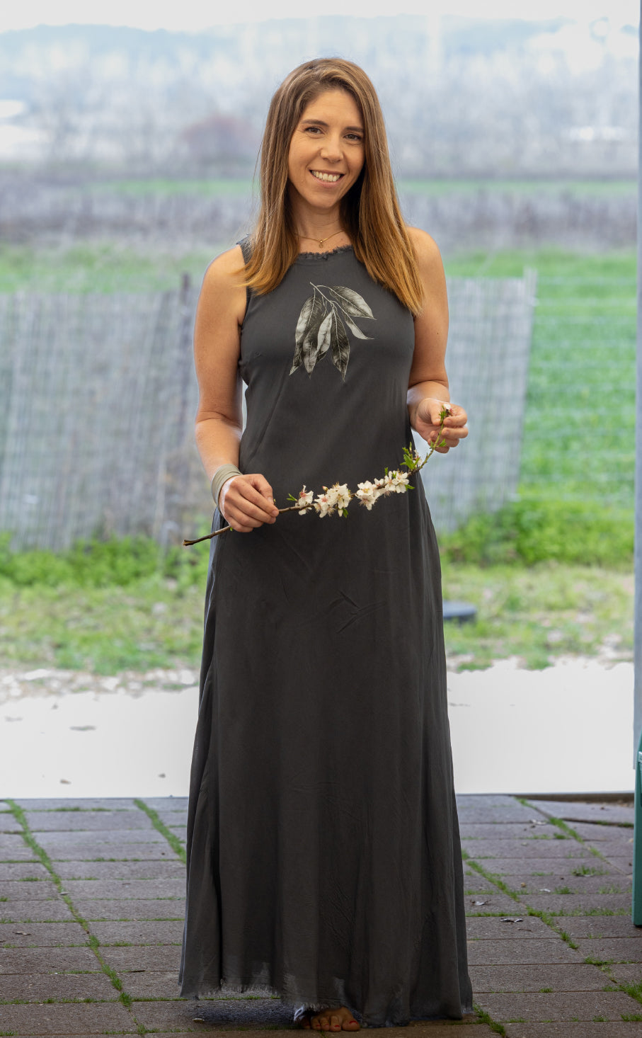 Nature-Inspired Maxi Dress