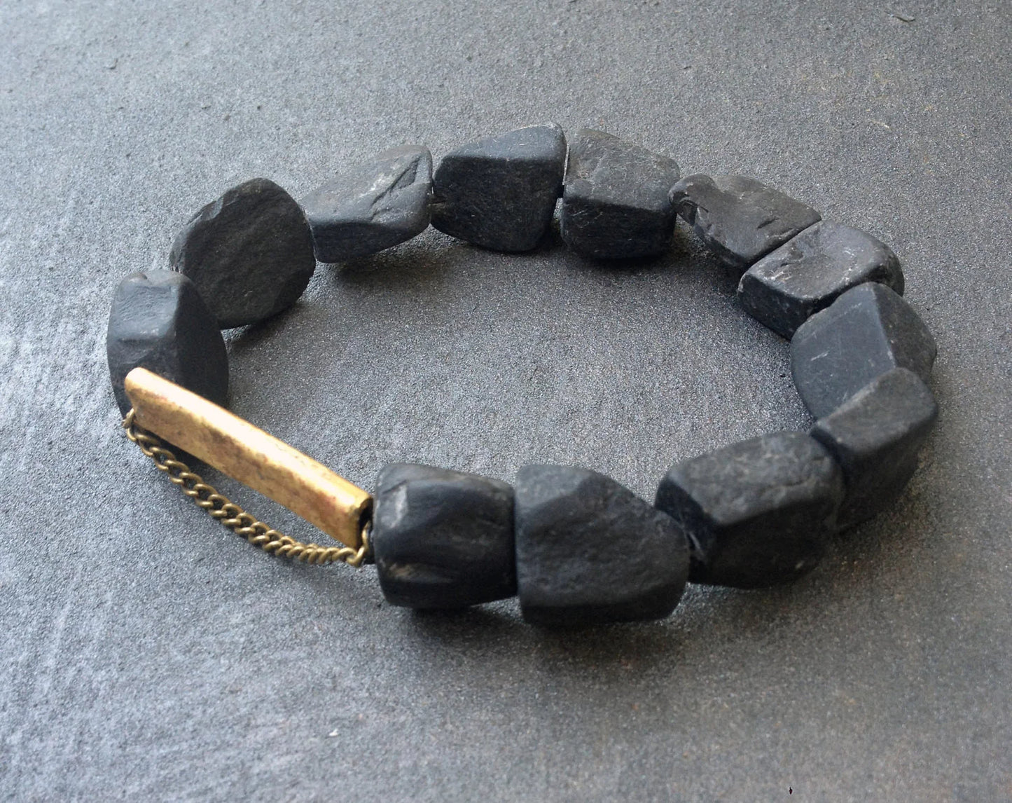 Ancient Onyx Statement Bracelet