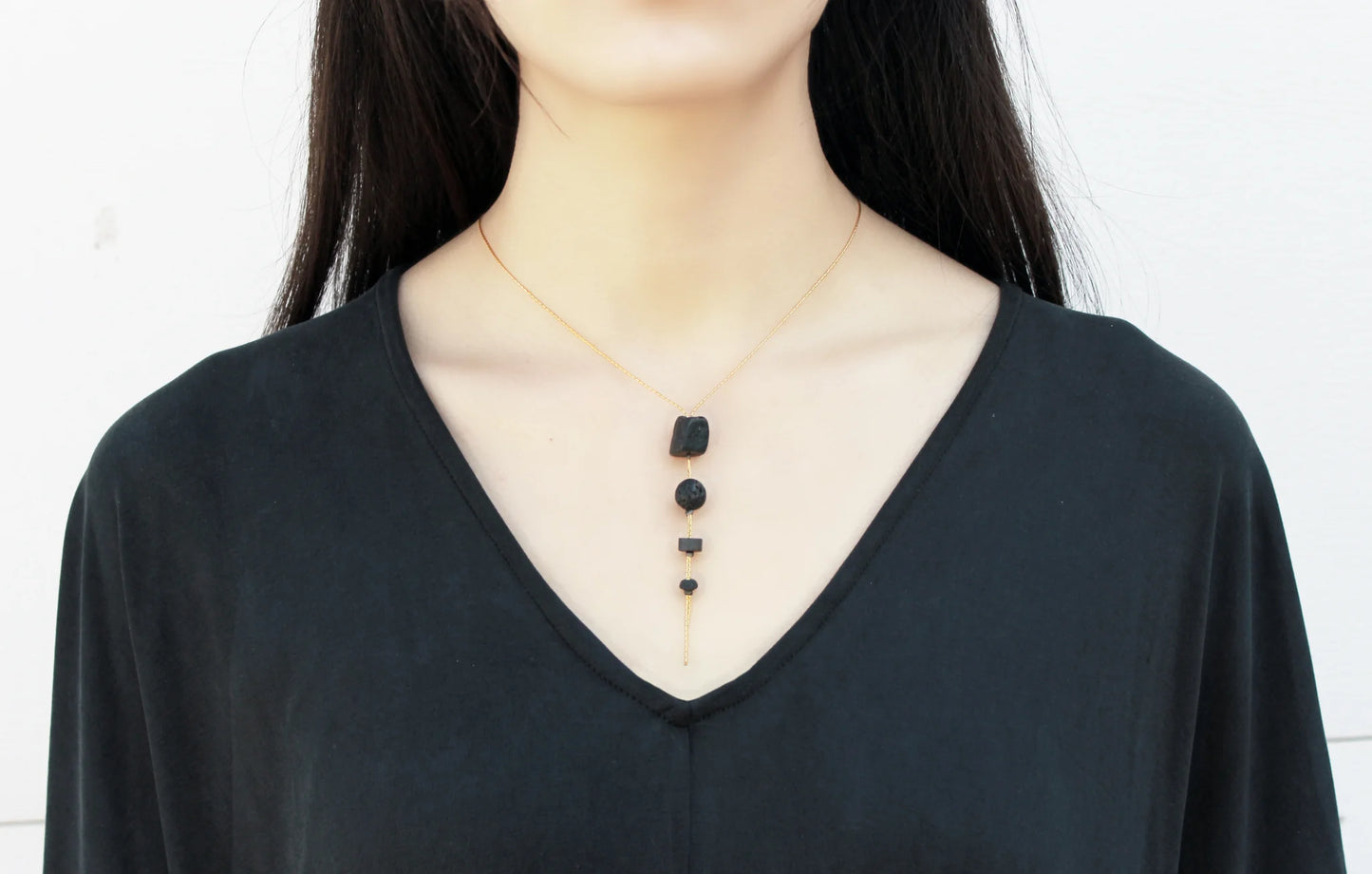 Cometa Raw Stone Collar Necklace