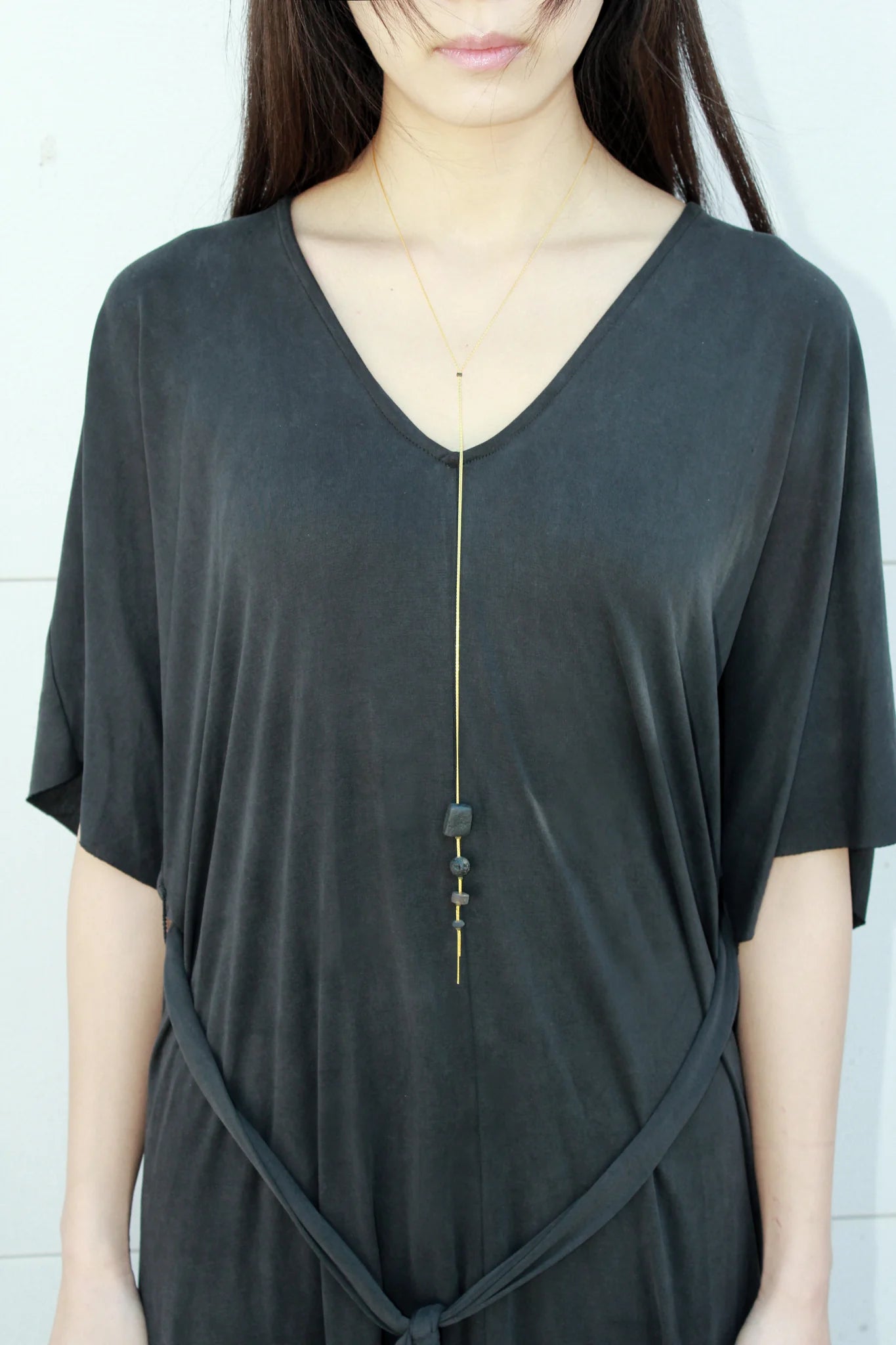 Cometa Raw Stone Long Necklace