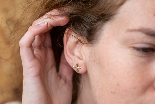 Delicate Dragonfly Stud Earrings