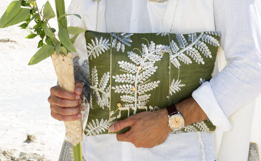 Golden Bell & Pomegranate Silk Tallit Bag