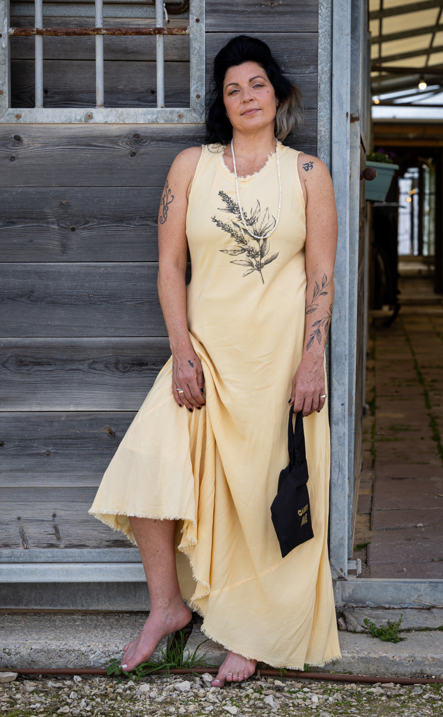 Nature-Inspired Maxi Dress
