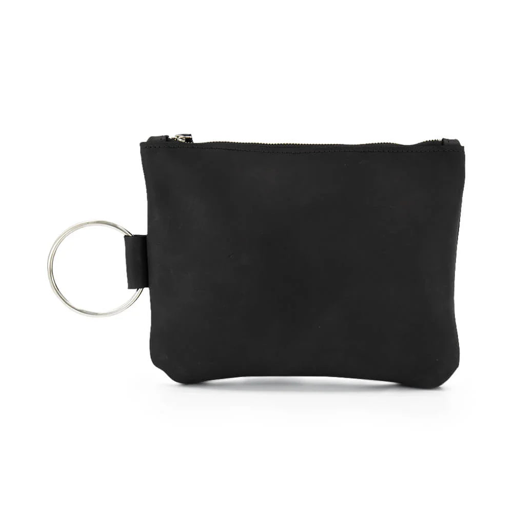 Leather Wristlet with Metal Bracelet