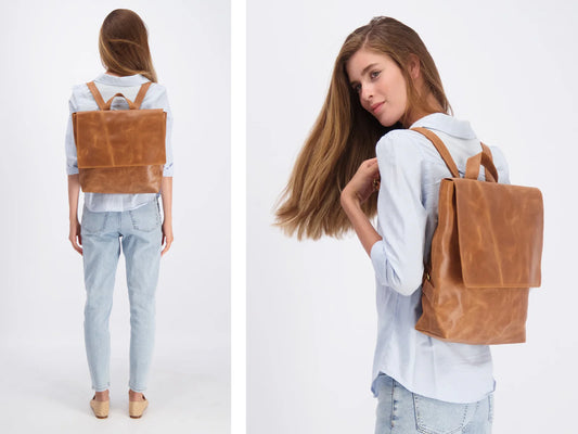 Manila Bag - Leather Backpack for Laptop