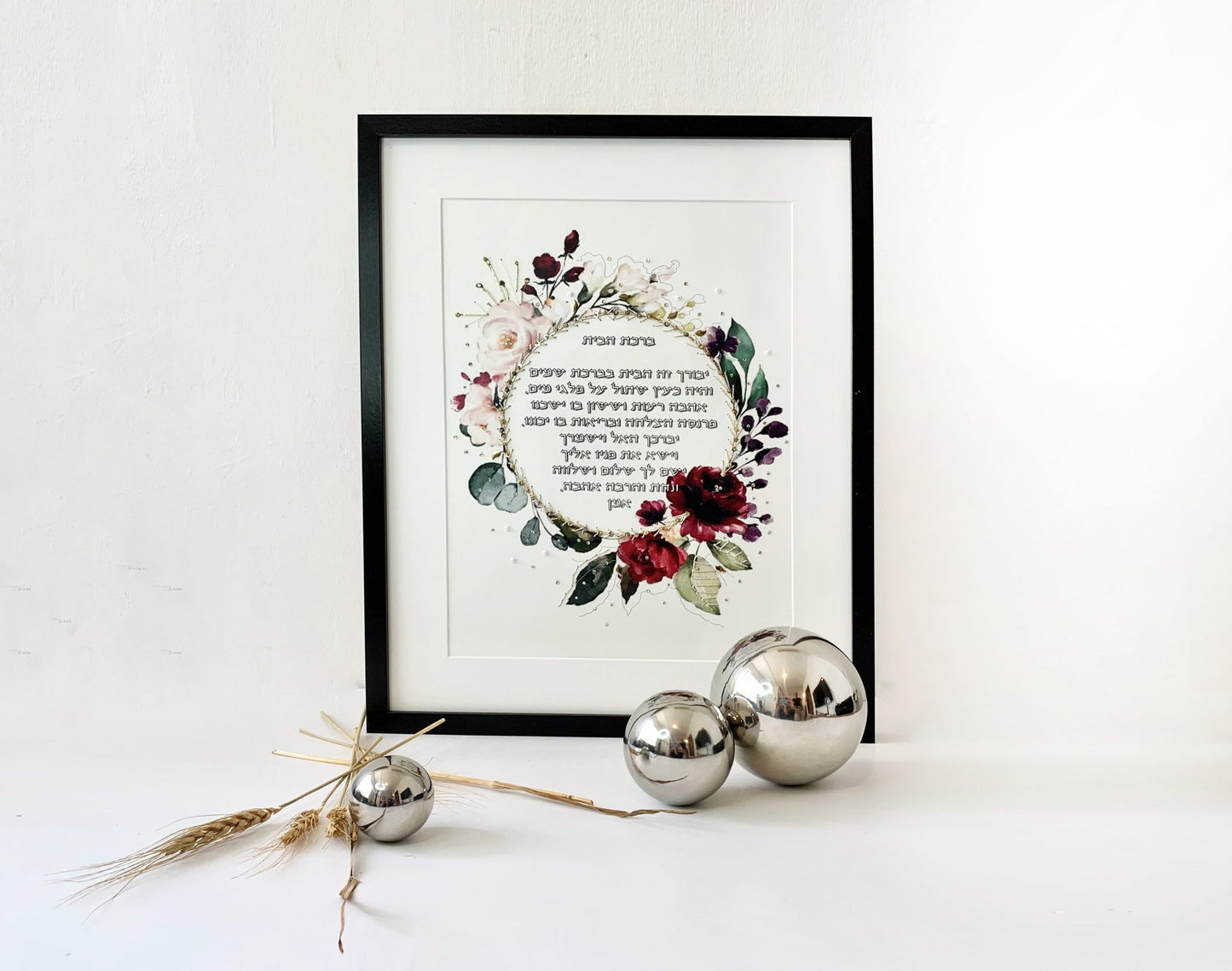 Swarovski Crystal & Red Rose Home Blessing