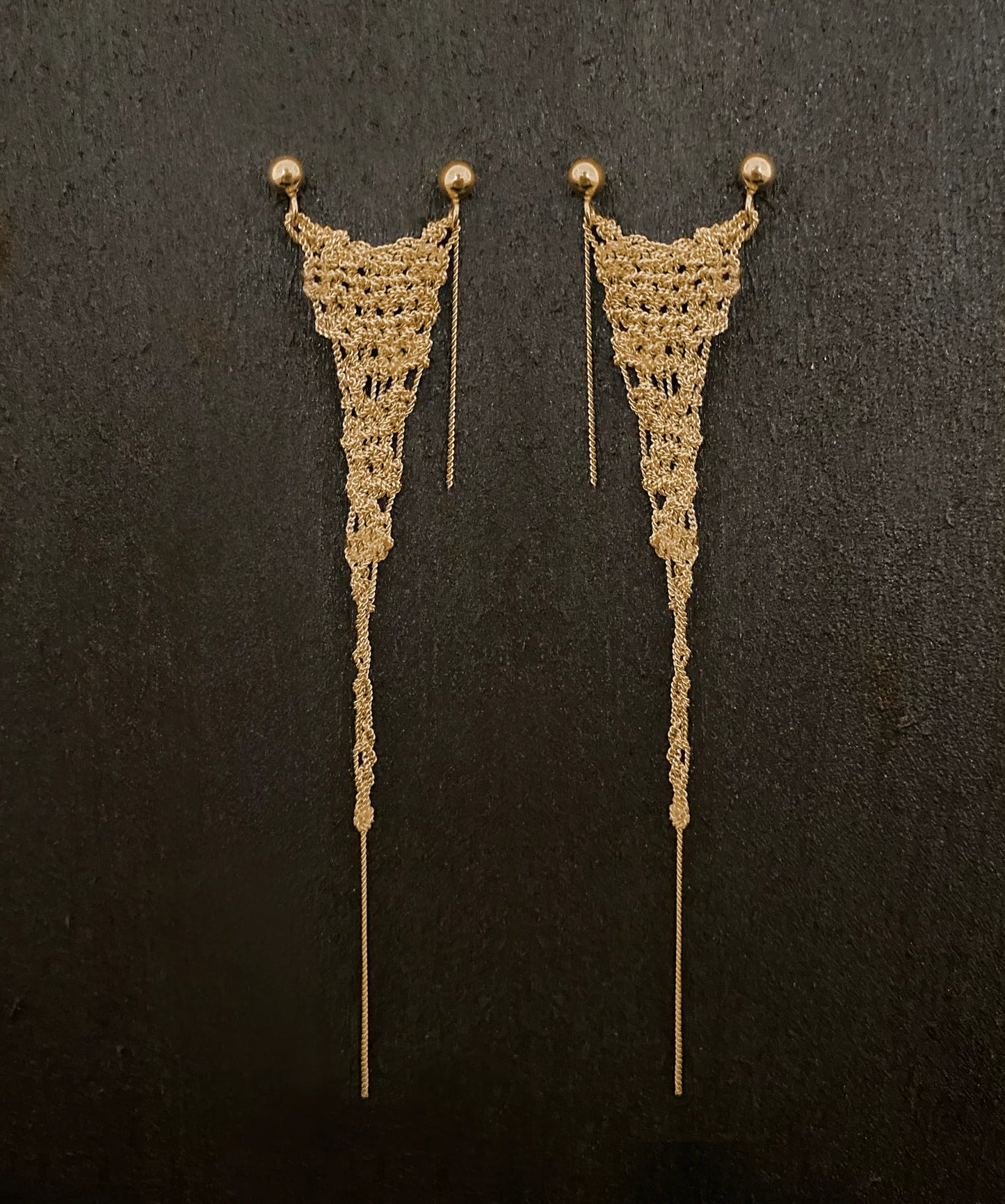 Tango Crochet Chain Earrings