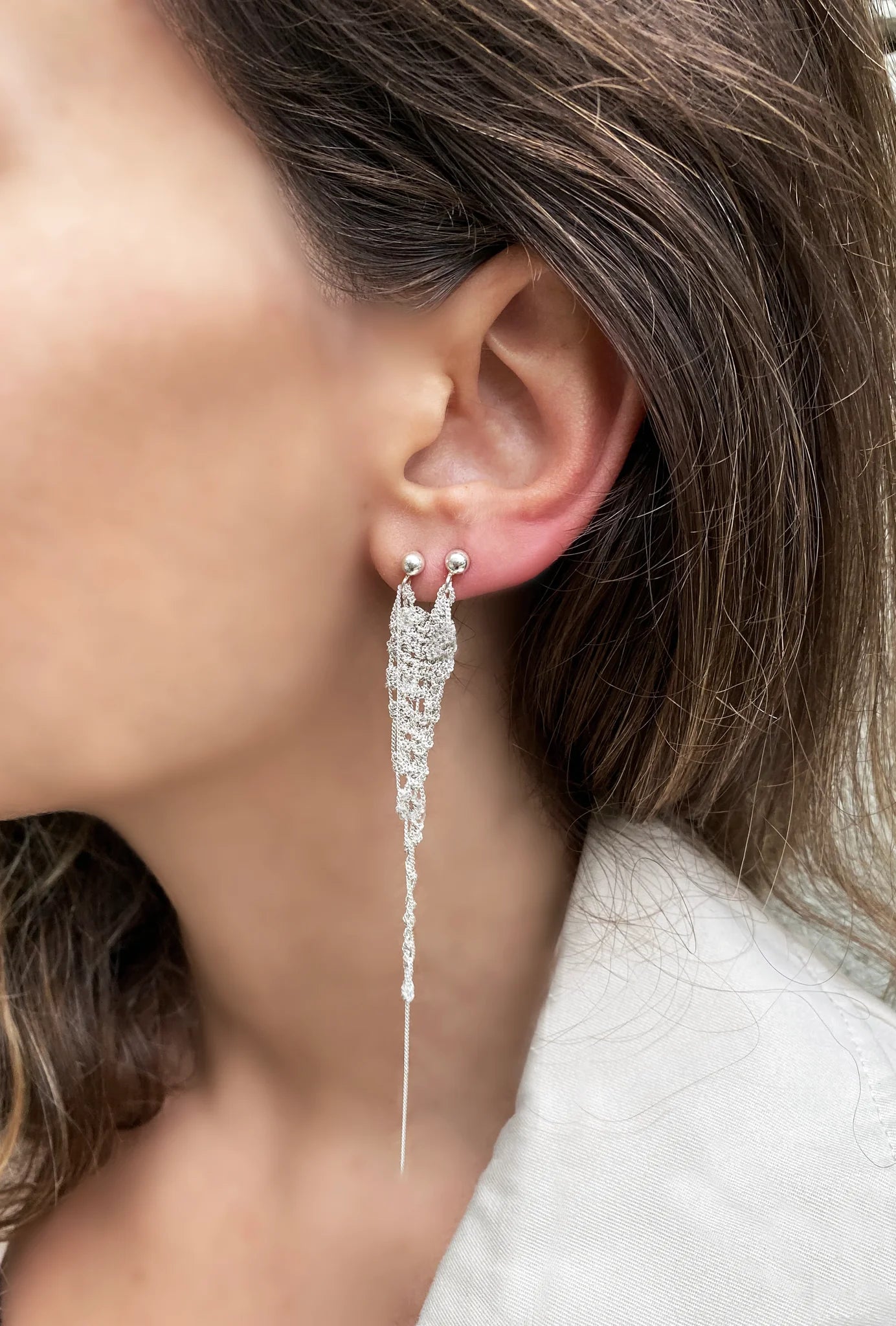 Tango Crochet Chain Earrings