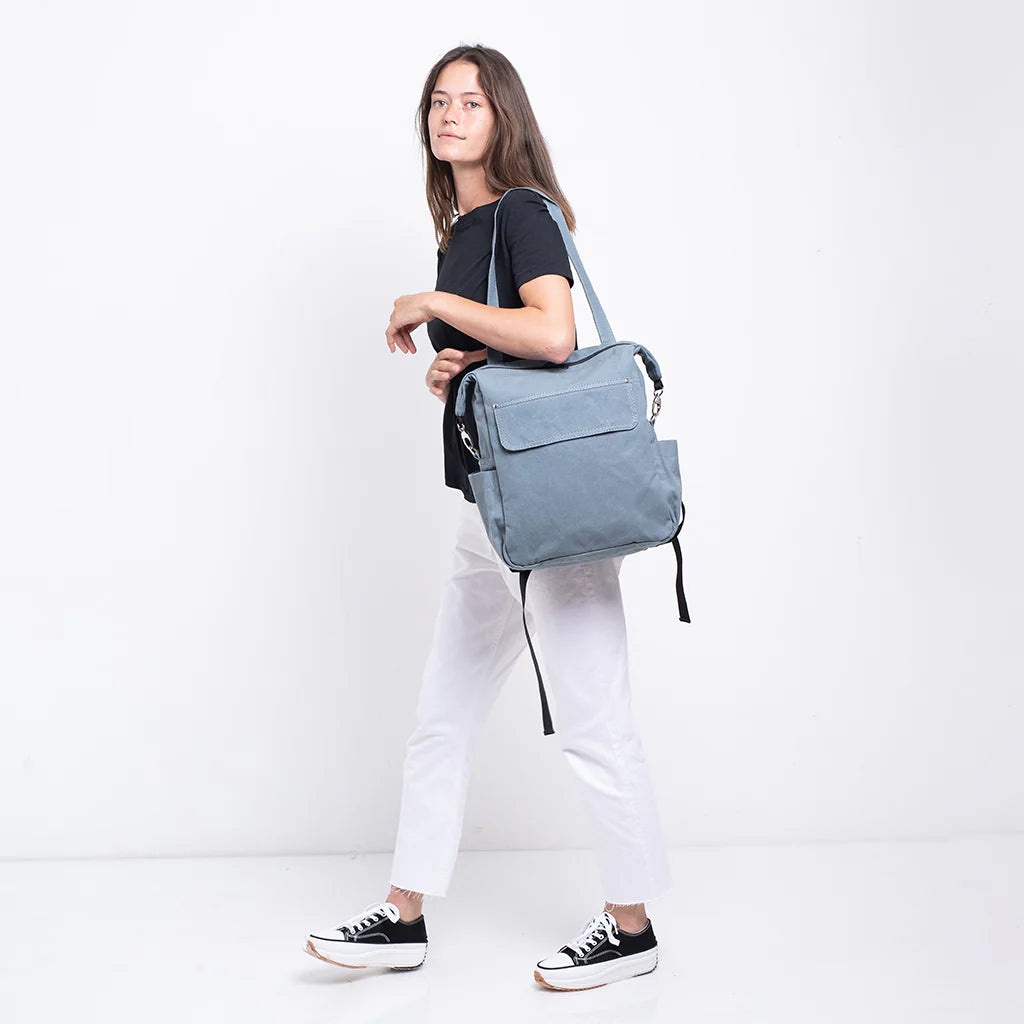 Waxed Canvas Diaper Bag Backpack