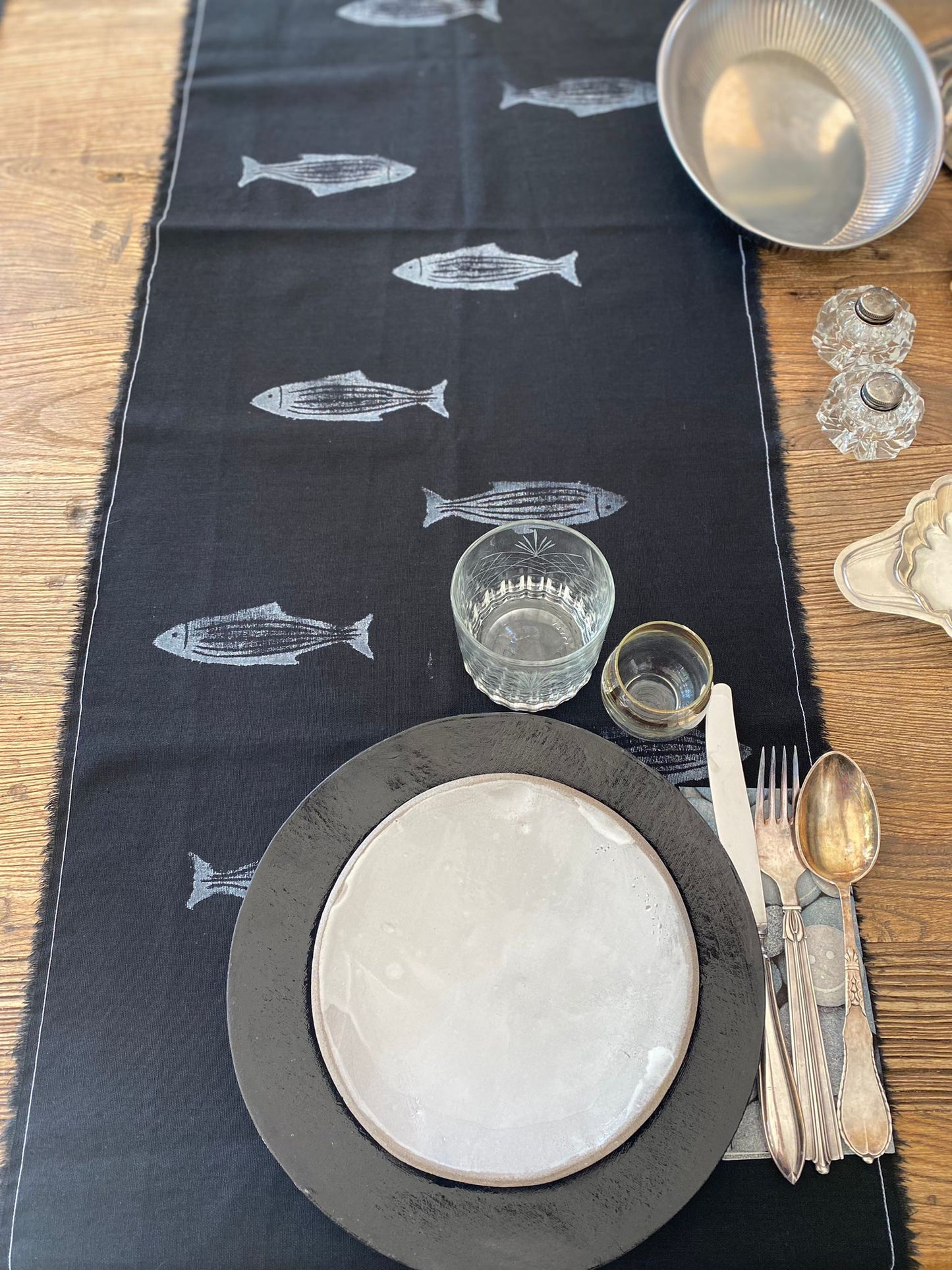 Black & White Table Runner